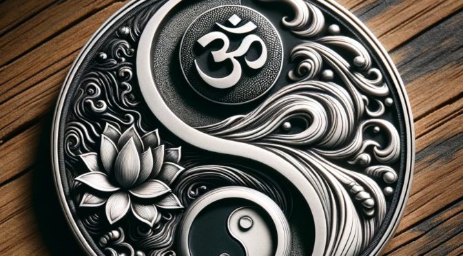 symboles taichi et yoga
